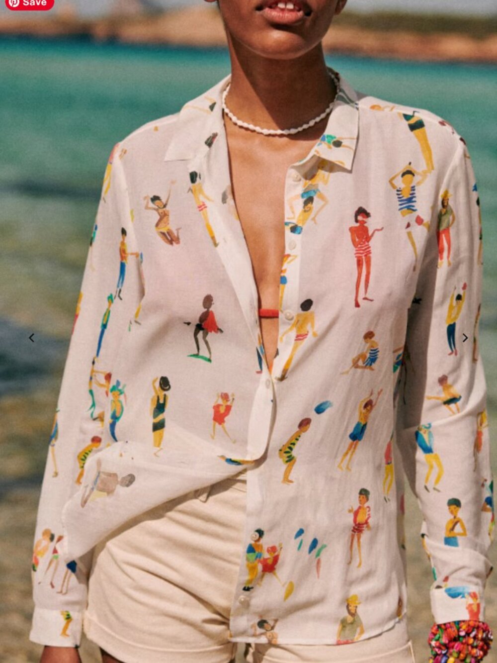 NWT Sezane x G Kero Pierro Shirt Many People 34